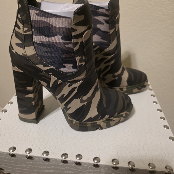 Gianni Bini Shoes - Gianni Bini Camouflage High Heel Booties